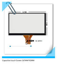 167*92 Новый 7-дюймовый 6-проводной емкостный сенсорный экран для автомобильной навигации DVD планшетный ПК 6-контактный 167 мм * 92 мм сенсорный экран 2024 - купить недорого
