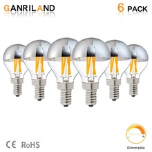 Ganriland-lâmpada led de globo g45, edison sliver, e14, 220v, filamento regulável, decorativa, doméstica, e12, 110v 2024 - compre barato