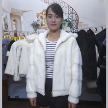 2019 velvet  fashion young short suede coat white mink jacket fur female 2024 - buy cheap