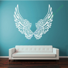 Adhesivo de pared para niños, calcomanía de alas grandes, Ángel, Dios, guardián, pájaro, decoración del hogar, arte de pared 2024 - compra barato