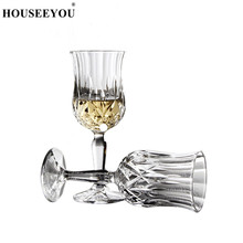 HOUSEEYOU 6 Kinds of Crystal Red Wine Glass Creative Reliefs Carved Crystal Glass Cup Large Capacity Wine Champagne Glass Cups 2024 - buy cheap