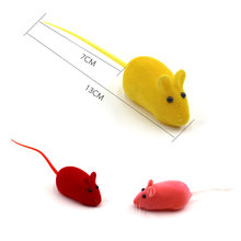 Кошка игрушка ложная Мышь красочные мягкие Забавные милые маленькие мыши котенок игральные игрушки HTQ99 2024 - купить недорого