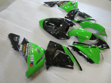 Комплекты пластиковых обтекателей высокого качества для Kawasaki ZX10R 2004 2005 NINJA ZX 10R 04 05 комплект обтекателей для кузова зеленого и черного цвета SZ62 2024 - купить недорого