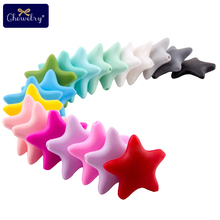 5pcs Baby Silicone Star Beads Food Grade Teether Nursing  Loose Beads Necklace Pendant Perle Silicone Rodent DIY Pacifier Chain 2024 - buy cheap