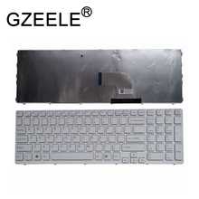 GZEELE-teclado en inglés, para SONY VAIO E15, SVE15, SVE1511A1E, SVE1511A4E, SVE1511B1E, SVE-15, SVE1511, blanco, US 149167811, 15,5" 2024 - compra barato