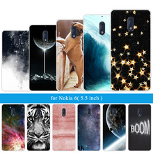 For Nokia 6 Case Silicon Case for Nokia 6 Six Back Cover Lion Tiger Capa Shell for Nokia6 5.5 Inch Mobile Phone Bag for Nokia6 2024 - buy cheap