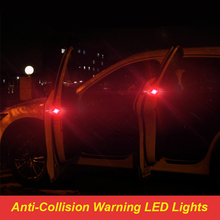 2x двери автомобиля светодиодный Предупреждение лампа анти-collid сигнальный светильник для Peugeot 307 206 308 407 207 3008 406 208 508 301 2008 408 5008 2024 - купить недорого