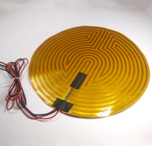 Piezas de impresora 3D, 12V, 120W, 330mm, calentador Kapton redondo Heatbed + termistor para rampa RepRap Kossel 2024 - compra barato