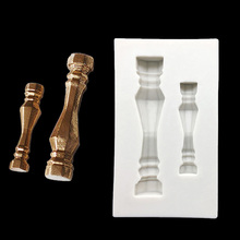 Formas de columna romana de silicona 3D, molde de decoración de silicona para Fondant, pastel, Chocolate, caramelo, Jello 2024 - compra barato