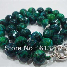 Estilo Fashion 10mm preciosa azurita piedra talló alrededor de cuentas de jaspe collar 18 "MY4153 2024 - compra barato