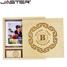JASTER (1PCS free LOGO) maple wooden photo Album+BOX usb flash drive pendrive 4GB 8GB 16GB 32GB 64GB  wedding photofraphy gift 2024 - buy cheap