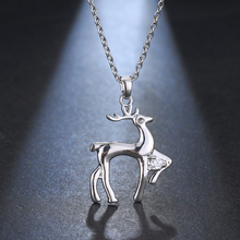 Emmaya Brand Cute Originality AAA Cubic Zircon Cartoon Deer Pendant Adjustable Necklace for Women Crystal Jewelry Wedding Gift 2024 - buy cheap