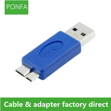 Переходник USB 3,0 A Male to Micro B USB3.0 AM to Micro B 2024 - купить недорого