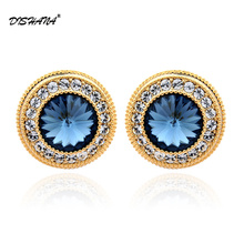 Fashion Charming Wedding Jewelry Austrian Crystal Element Stud Earrings for Women with Rhinestone Earring Vintage Jewelry E0092 2024 - buy cheap