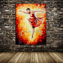 100%Handpainted Modern Knife Pictures On Canvas Single Ballet Oil Painting For Room Decor Wall Painting Hang Craft 2024 - buy cheap