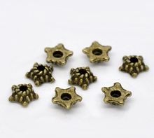 Doreenbeads bronce antiguo de flores de bolas CAPS hallazgos 5mm (ajuste 8mm-14mm bead), vendido por paquete de 500 2024 - compra barato