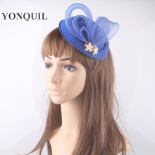 Sombreros de crinolina adornado para mujer, gorros de crinolina en varios colores, tocados elegantes para carreras, Derby, accesorios para el cabello, FNR151104 2024 - compra barato