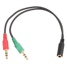 Splitter for Computer, Earphone Adapter for PC Audio & Mic, 3.5mm Female to Dual 3.5mm Male 2024 - buy cheap