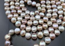 Colar de pérola longa, charmoso colar de pérola de água doce natural de 48 polegadas, joias artesanais reais, mais cores para escolher 2024 - compre barato
