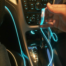 Car Interior Lamp Neon Strip led El Cold Light sticker For Kia Rio K2 3 Ceed Sportage Sorento Cerato Armrest Soul Picanto Optima 2024 - buy cheap