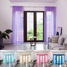 Plaid Window Curtain Bedroom Living Room Drape Home Hotel Balcony Patio Decor Fashion 2024 - buy cheap
