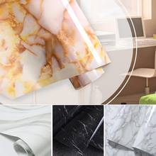 Marble Vinyl Film Self Adhesive Wallpaper for Bathroom Kitchen Cupboard Countertops  Paper PVC Waterproof Wall Stickers 2024 - buy cheap