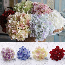 15colors Silk Artificial flowers head Hydrangea wedding backdrop flower decoration wedding arch hortensia fake flowers 2024 - buy cheap