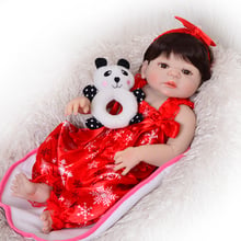 Fashion 23 Inch Reborn Baby handmade Full Silicone collection bathe menina bonecs doll Toy Doll bedtime play house toys 2024 - buy cheap