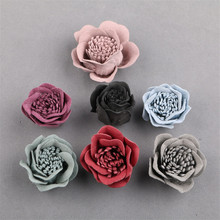 Free Shipping 3D Handmade Fabric Flowers DIY Accessory Material Korea Style Girls Hair Jewelry Headband Decoration Flower Button 2024 - buy cheap