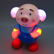 Electric Pig Dancing Robot Toys For Children Cute Funny Seaweed Dance Musical Flashing Intelligent Walking Toys Kids Gifts 2024 - buy cheap