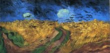 Impression art Wheatfield with Crows Van Gogh oil painting reproductions canvas wall pictures for bedroom decoration No Frame 2024 - buy cheap