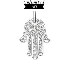 Hand of Fatima Pendants Religious Style White Ziconia Silver Fashion Jewelry Accessories Fit Chain Necklace Women Men 2024 - buy cheap