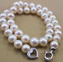 Collar de perlas del Mar del Sur, blanco NATURAL, AAA, 9-10 MM, 18" 2024 - compra barato
