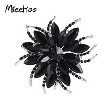 Austrian Crystal Brooch Pins For Women Top Quality Flower Broches Jewelry Fashion Wedding Party Invitation Bijoux Broche Femme 2024 - buy cheap