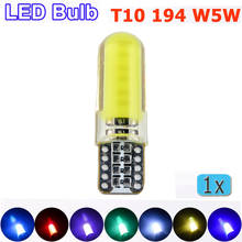 flytop 1 Pcs Car LED Silicone Small Lights T10 194 W5W COB White Light Car-styling 2024 - buy cheap