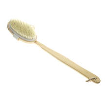 Best Natural Bristle Wooden Long Handled Shower Back Spa Bath Dry Skin Body Tool Product 2024 - buy cheap