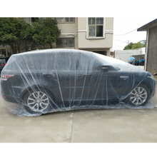 Одноразовый автомобильный чехол, водонепроницаемый прозрачный пластиковый пылезащитный чехол, автомобильные чехлы от дождя от-004 2024 - купить недорого