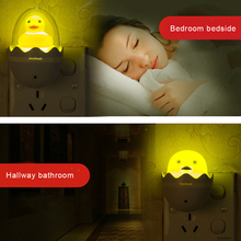 Decoração para quarto de crianças, lâmpada noturna led, luz noturna de pássaros felizes, controle por sensor, lâmpada de iluminação fofa de quarto de bebê 2024 - compre barato