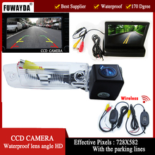 Камера для парковки FUWAYDA, Беспроводная цветная CCD-камера заднего вида для KIA SPORTAGE R 2010-2014, 4,3 дюйма, складной ЖК-монитор TFT 2024 - купить недорого