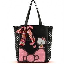 new Hello Kitty clutch shopping big bag over shoulder women cartoon canvas large casual tote handbag bolsa saco bags 5 2024 - buy cheap