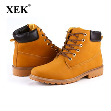 XEK/мужские ботинки из искусственной замши; Мужская обувь; сезон весна-осень-зима; ботильоны; Мужская зимняя обувь; Рабочая обувь; wyq29 2024 - купить недорого