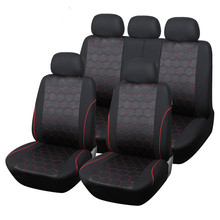 Conjunto de fundas de asiento de coche estilo balón de fútbol, Jacquard, conjunto de fundas de asiento de coche, Universal, compatible con la mayoría de fundas para coche, accesorios interiores, gran oferta 2024 - compra barato