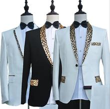 Блейзер мужской формальный костюм в полоску с леопардовым принтом, новейший дизайн пальто и брюки, Свадебный костюм для мужчин, мужские брюки, свадебные костюмы для мужчин 2024 - купить недорого