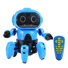 Обновленный Интеллектуальный индукционный радиоуправляемый робот, инфракрасный, для избежания помех, интеллектуальное зондирование, игрушка робота 2024 - купить недорого