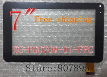 XC-PG0700-01-FPC XC-PG0700-01 7inch capacitive touch panel touch screen digitizer glass for Tablet PC MID Noting size and color 2024 - купить недорого