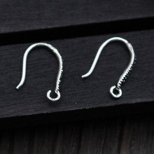 1 pair 100% 925 Sterling Silver Earring Hooks Handmade Vintage Earring Wire Clasps DIY Zakka Jewelry Making Earbobs Findings 2024 - buy cheap