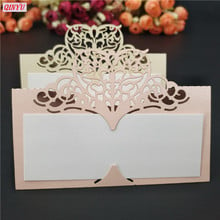 10pcs Wedding Party Table Name Place Cards Favor Decor heart Laser Cut Design Paper Cards Wedding Decorations 9zSH871-10 2024 - buy cheap