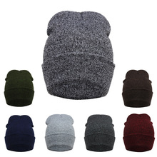 De Punto sombreros para hombres y mujeres Otoño e Invierno Color sólido Beanie gorras de lana de las niñas, sombrero de mujer y hombre sombrero de sombreros Gorro 2024 - compra barato