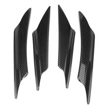 4pcs Black Car Spoiler Canards Car Front Bumper Body Splitter Universal Car Front Bumper Lip Splitter Spoiler 2024 - buy cheap