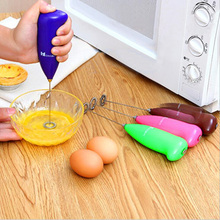 Кухонные инструменты, блендер для яиц, креативный красочный автоматический ручной Электрический измельчитель яиц из нержавеющей стали, Миксер для молока 2024 - купить недорого
